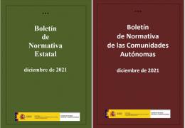 Publicados los boletines de novedades normativas correspondientes a diciembre de 2021