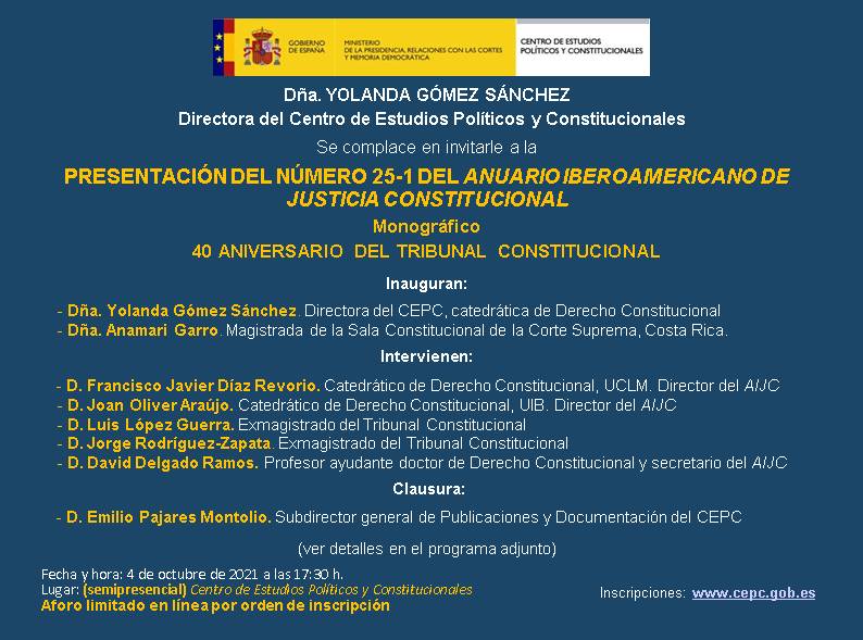 núm. 25-1 del Anuario Iberoamericano de Justicia Constitucional