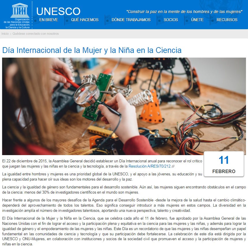 El CEPC se une a la conmemoración del Día Internacional de la Mujer y la Niña en la Ciencia (11 de febrero)