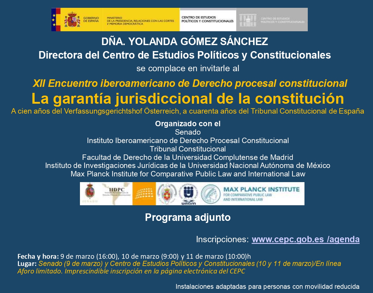 XII Encuentro iberoamericano de Derecho procesal constitucional La garantía jurisdicción de la constitución