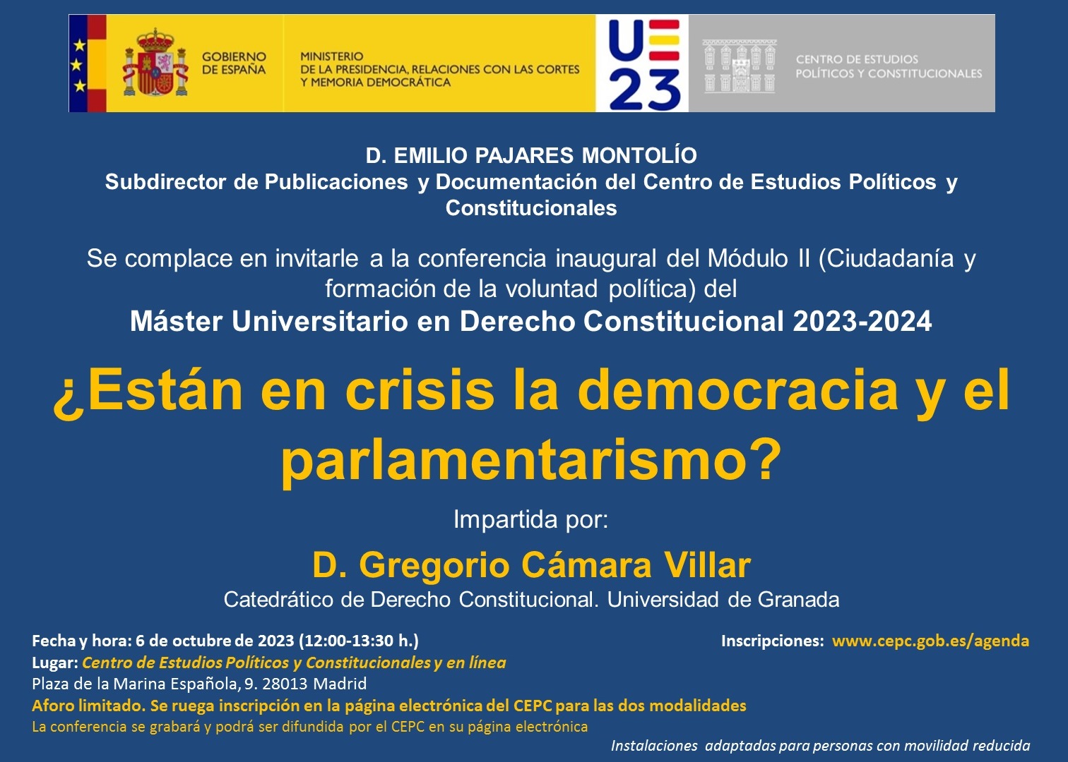 Conferencia inaugural del Módulo II