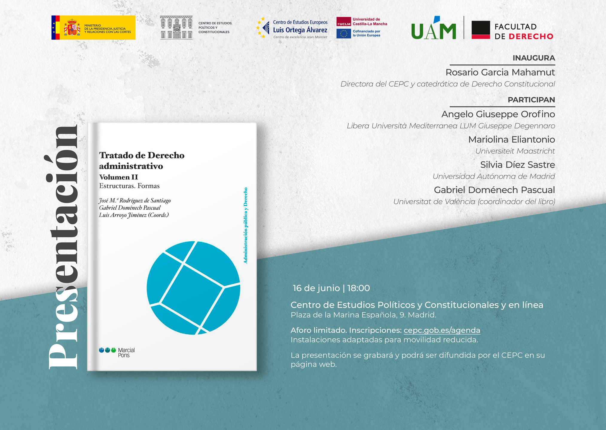 Presentación de "Tratado de Derecho Administrativo. Volumen II: Estructuras. Formas"