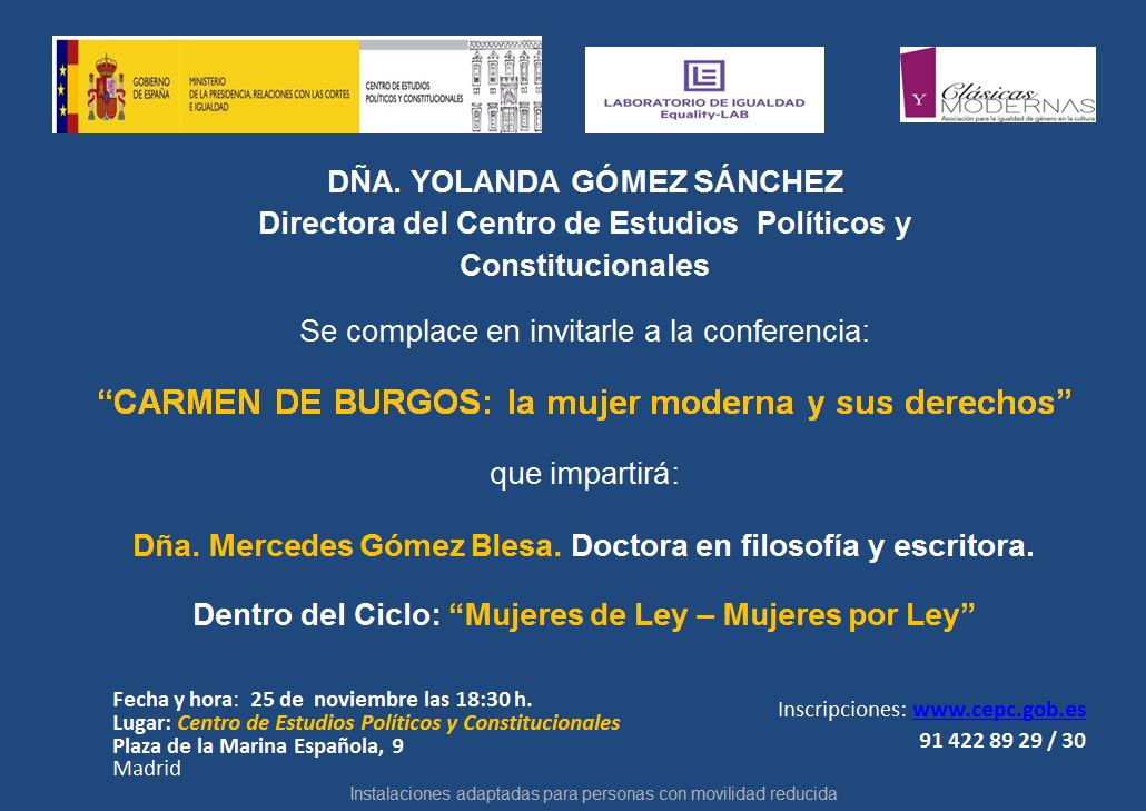 CARMEN DE BURGOS: la mujer moderna y sus derechos