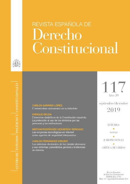  Revista Española de Derecho Constitucional, dirigida por Manuel Aragón Reyes