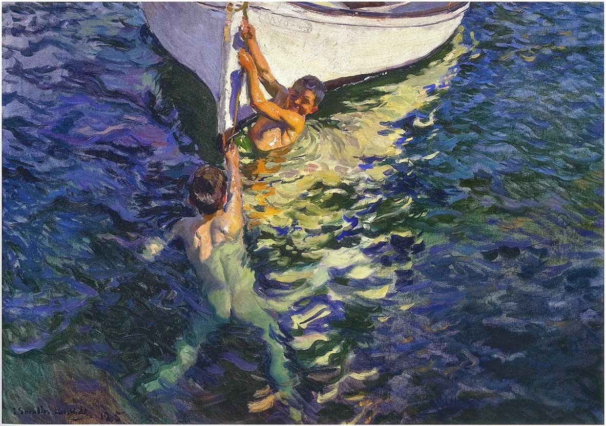 Un bote blanco Joaquín Sorolla 1905 colección particular
