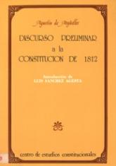 Discurso preliminar a la Constitución de 1812.