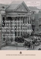 Comentarios a la Constitución Española de 1931 en su 90 aniversario