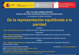 Seminario "De la representación equilibrada a la paridad"