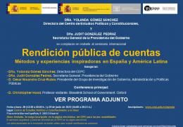Seminario internacional “Rendición pública de cuentas. Métodos y experiencias inspiradoras en España y América Latina