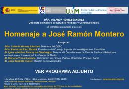 Homenaje a José Ramón Montero