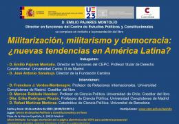 Presentación del libro "Militarización, militarismo y democracia: ¿nuevas tendencias en América Latina?"