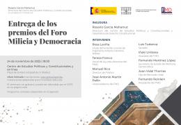 Entrega de los premios del Foro Milicia y Democracia