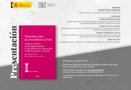 Presentación del libro "Veinticinco años de posconflicto en Perú. Avances y límites en la implementación de las políticas de reparación, verdad, memoria y justicia"