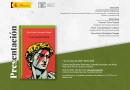 Presentación del libro "Transmodernidad"