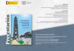 Presentación del libro "Deconstruir (y reconstruir) el Derecho comparado"