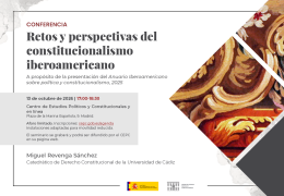 Retos y perspectivas del constitucionalismo iberoamericano. A propósito de la presentación del Anuario Iberoamericano sobre política y constitucionalismo, 2025