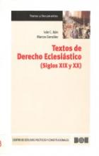 Textos de derecho eclesiástico (Siglos XIX y XX)