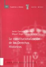 La constitucionalización de los Derechos Históricos.