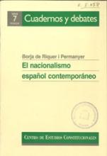 El nacionalismo español contemporáneo