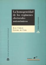 La homogeneidad de los regímenes electorales autonómicos
