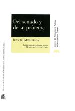 Del senado y de su príncipe