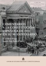 Comentarios a la Constitución Española de 1931 en su 90 aniversario